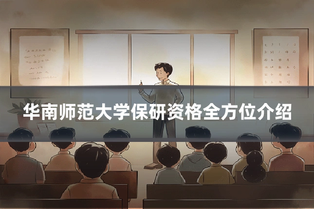 华南师范大学保研资格全方位介绍