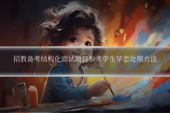 招教备考结构化面试题目参考学生早恋处理方法