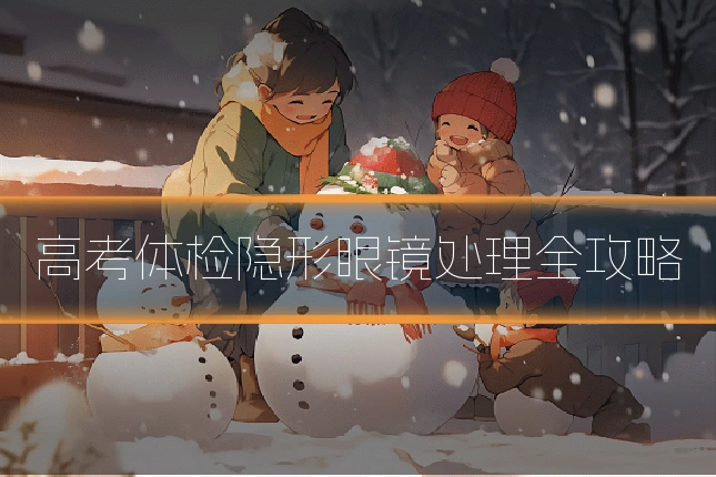 高考体检隐形眼镜处理全攻略