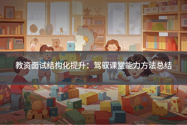 教资面试结构化提升:驾驭课堂能力方法总结