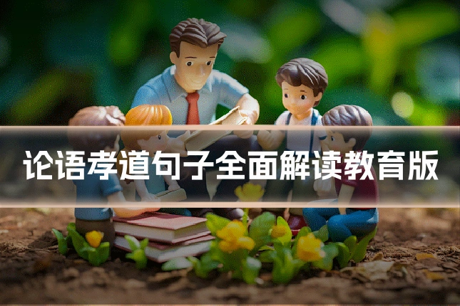 论语孝道句子全面解读教育版