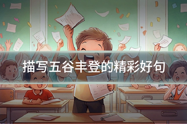 描写五谷丰登的精彩好句