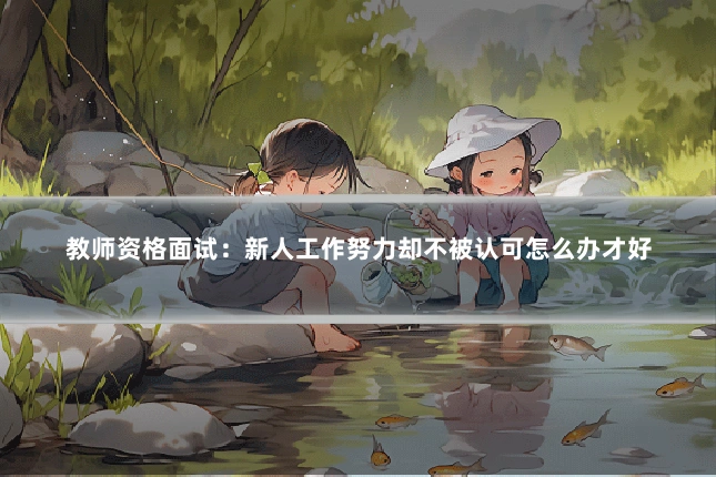 教师资格面试：新人工作努力却不被认可怎么办才好