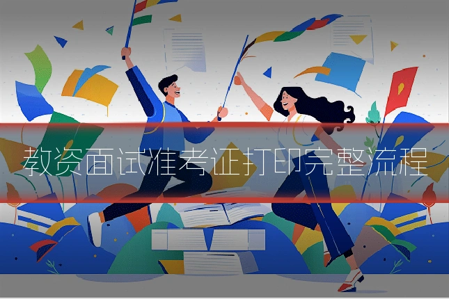 教资面试准考证打印完整流程