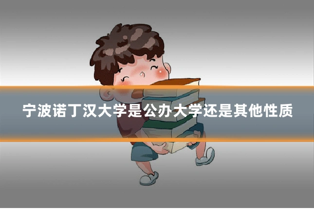 宁波诺丁汉大学是公办大学还是其他性质