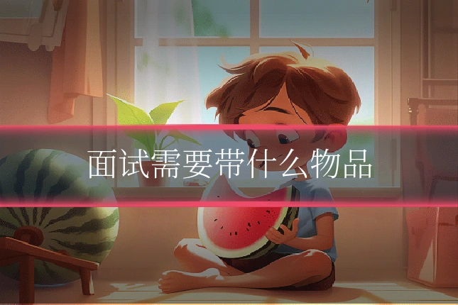 面试需要带什么物品