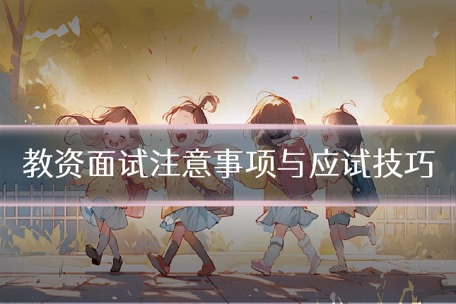 教资面试注意事项与应试技巧
