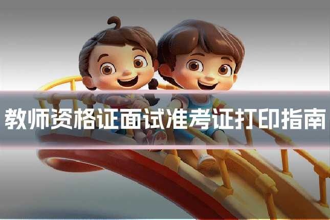 教师资格证面试准考证打印指南
