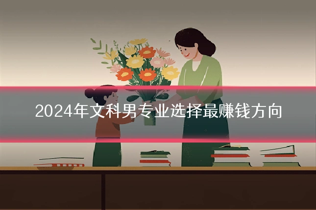 2024年文科男专业选择最赚钱方向