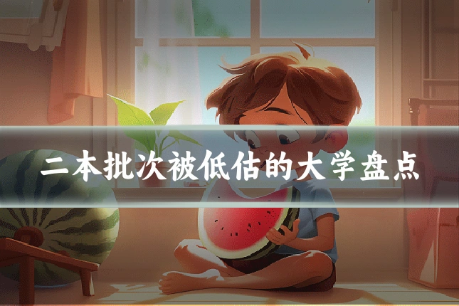 二本批次被低估的大学盘点