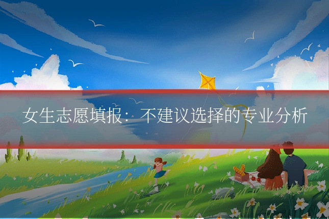 女生志愿填报:不建议选择的专业分析