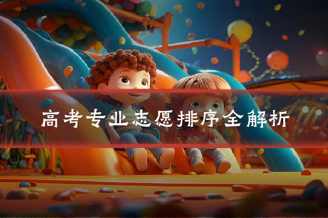 高考专业志愿排序全解析