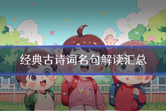 经典古诗词名句解读汇总