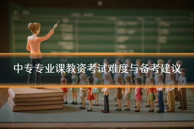 中专专业课教资考试难度与备考建议