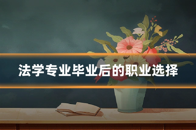 法学专业毕业后的职业选择