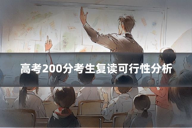 高考200分考生复读可行性分析