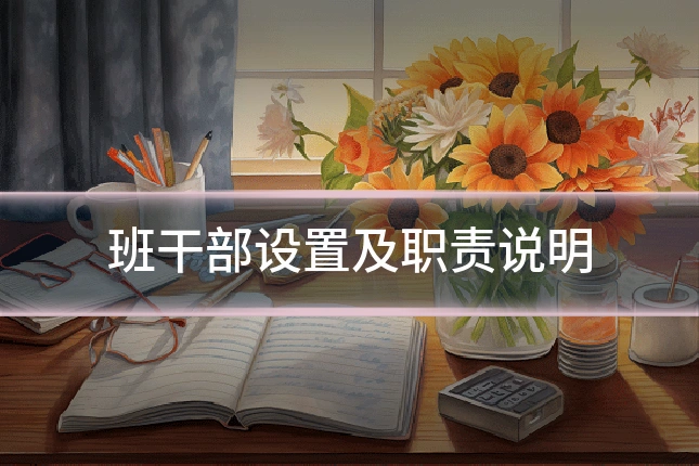 班干部设置及职责说明