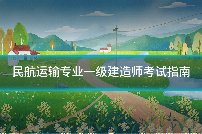 民航运输专业一级建造师考试指南