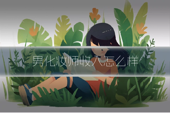男化妆师收入怎么样