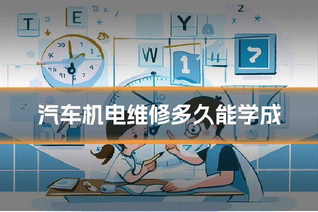 汽车机电维修多久能学成