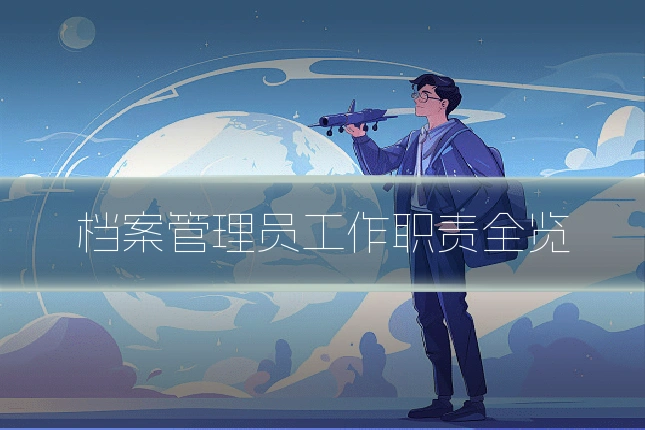 档案管理员工作职责全览