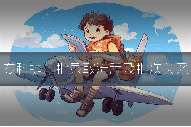 专科提前批录取流程及批次关系