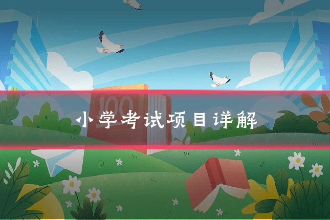 小学考试项目详解