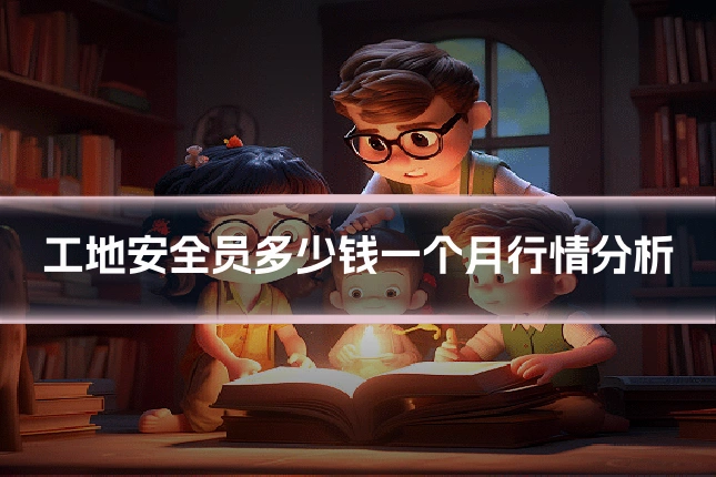 工地安全员多少钱一个月行情分析