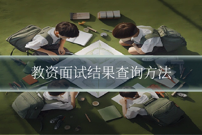 教资面试结果查询方法