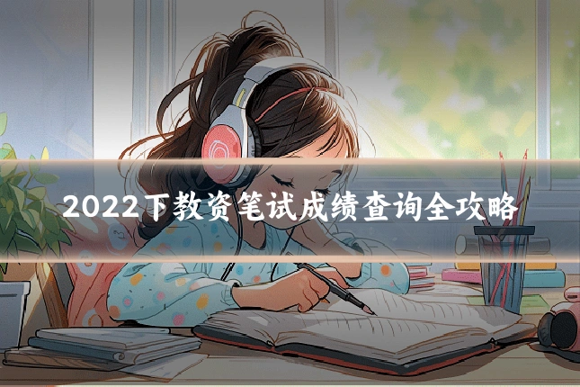 2022下教资笔试成绩查询全攻略