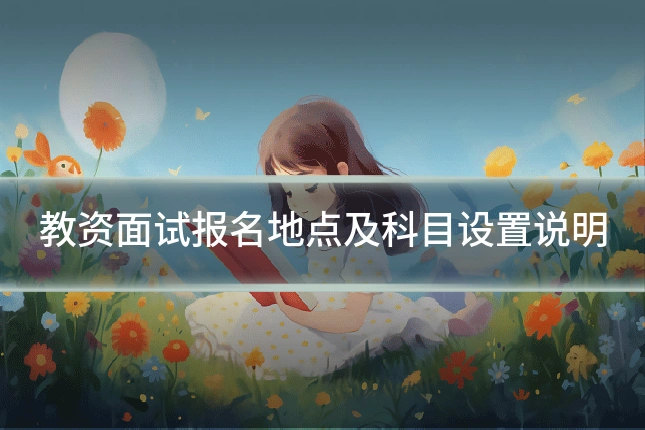 教资面试报名地点及科目设置说明
