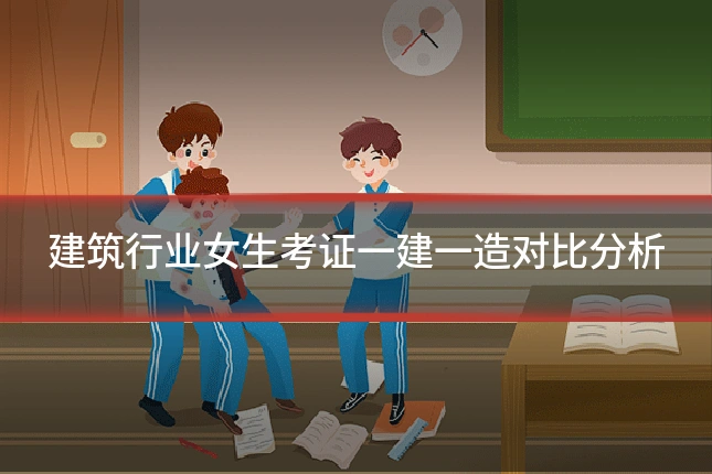 建筑行业女生考证一建一造对比分析