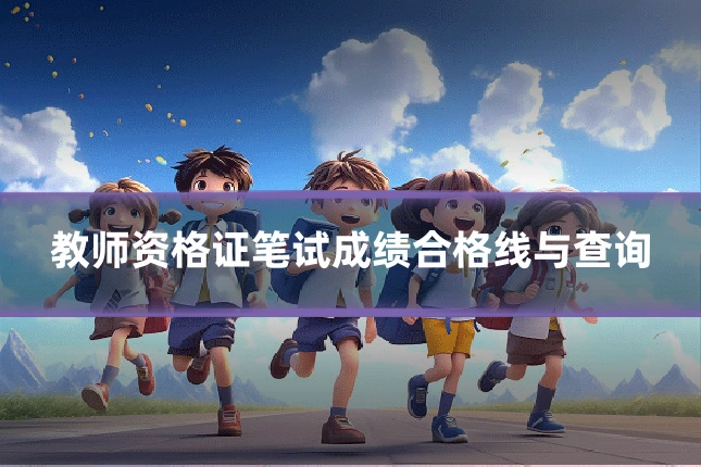 教师资格证笔试成绩合格线与查询