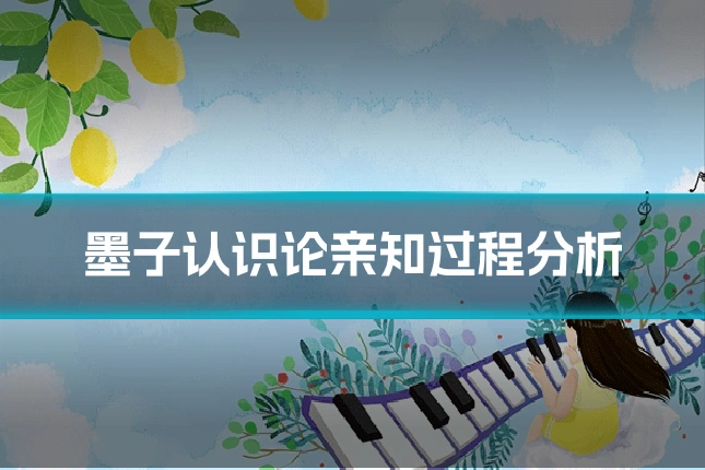 墨子认识论亲知过程分析
