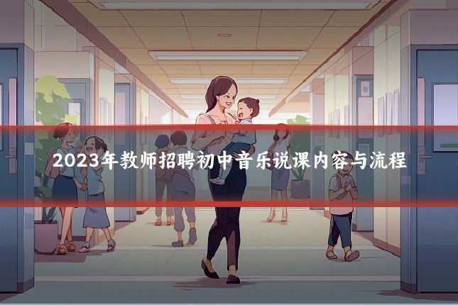 2023年教师招聘初中音乐说课内容与流程