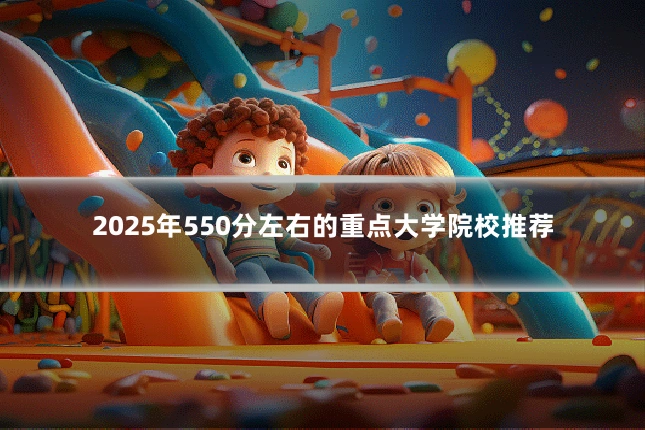 2025年550分左右的重点大学院校推荐