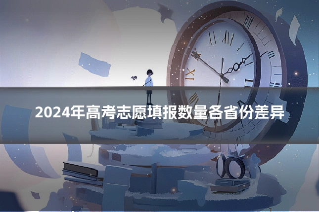 2024年高考志愿填报数量各省份差异