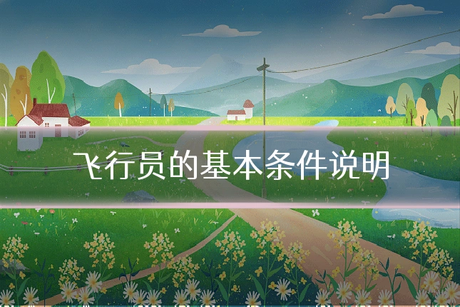 飞行员的基本条件说明