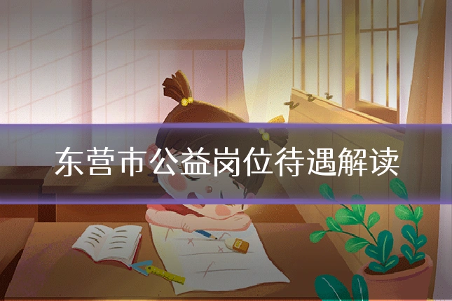 东营市公益岗位待遇解读