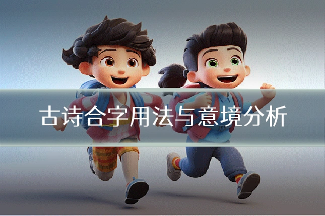 古诗合字用法与意境分析