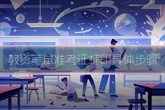教资笔试准考证打印具体步骤