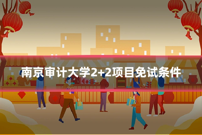 南京审计大学2+2项目免试条件