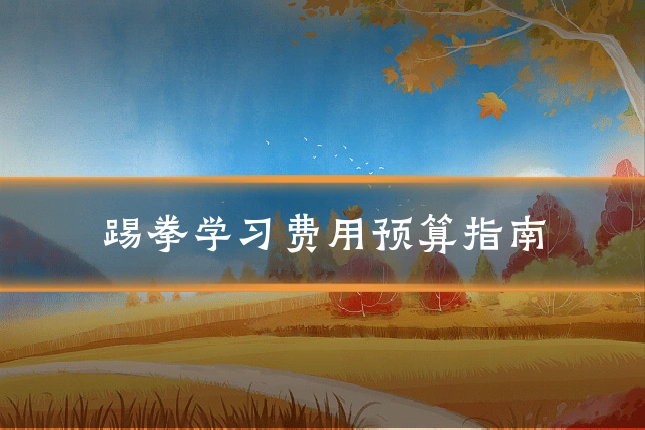 踢拳学习费用预算指南