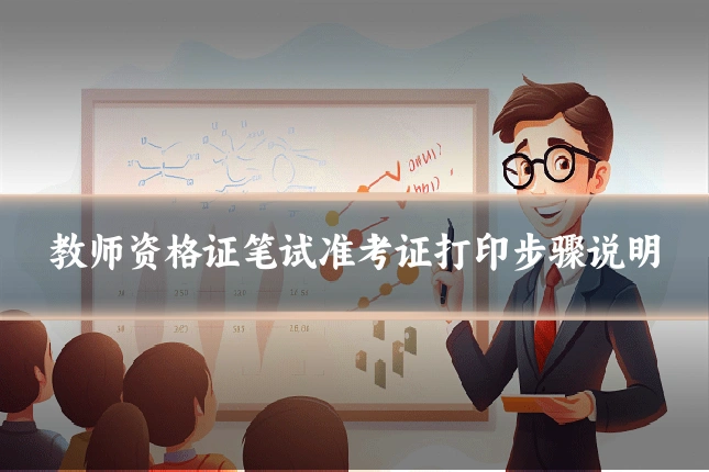 教师资格证笔试准考证打印步骤说明