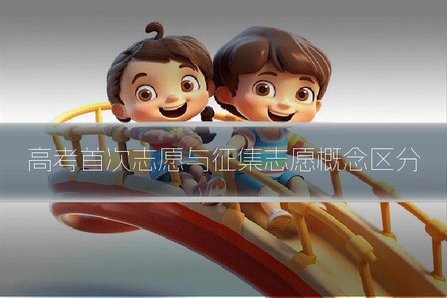 高考首次志愿与征集志愿概念区分