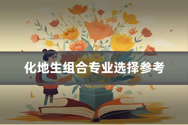 化地生组合专业选择参考