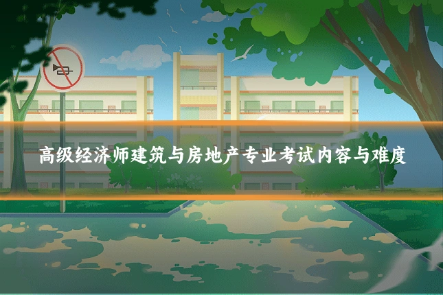 高级经济师建筑与房地产专业考试内容与难度