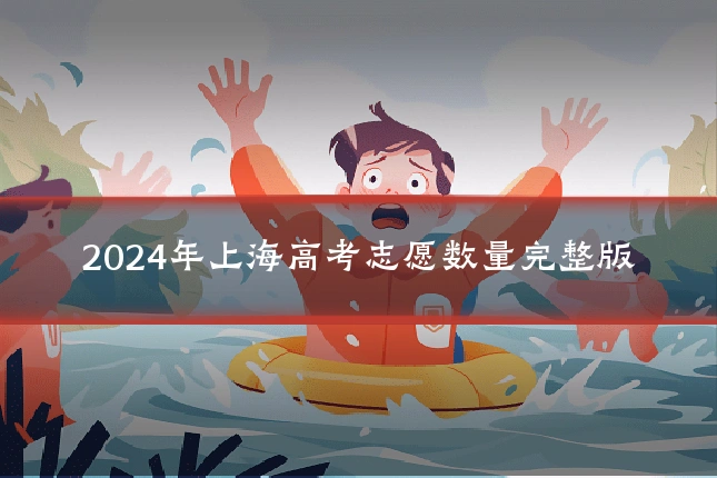 2024年上海高考志愿数量完整版