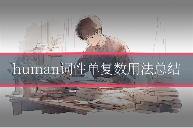 human词性单复数用法总结