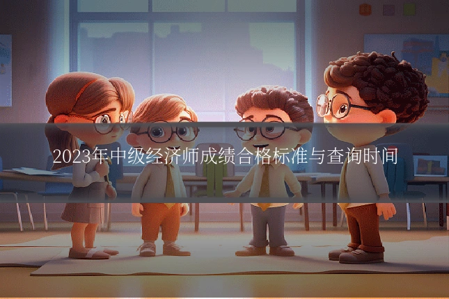 2023年中级经济师成绩合格标准与查询时间